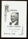 Recollections of Leroy McQuesten of Life in the Yukon 1871-1885