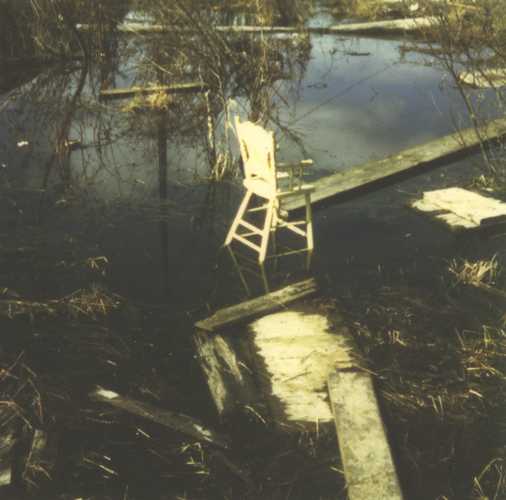 stranded chair