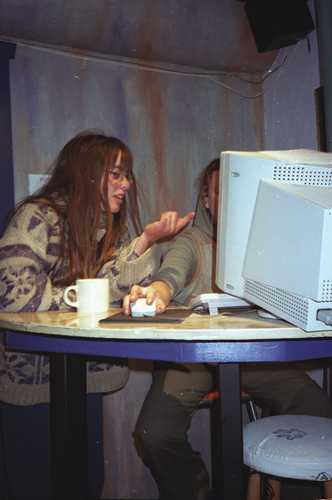 women at computer