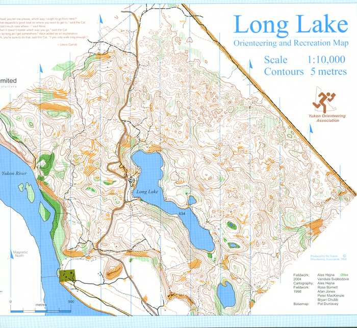 Long Lake Orienteering Map 1:10,000