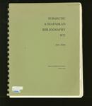 Subarctic Athapaskan Bibliography 1973