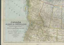 Canada Alaska and Greenland Map